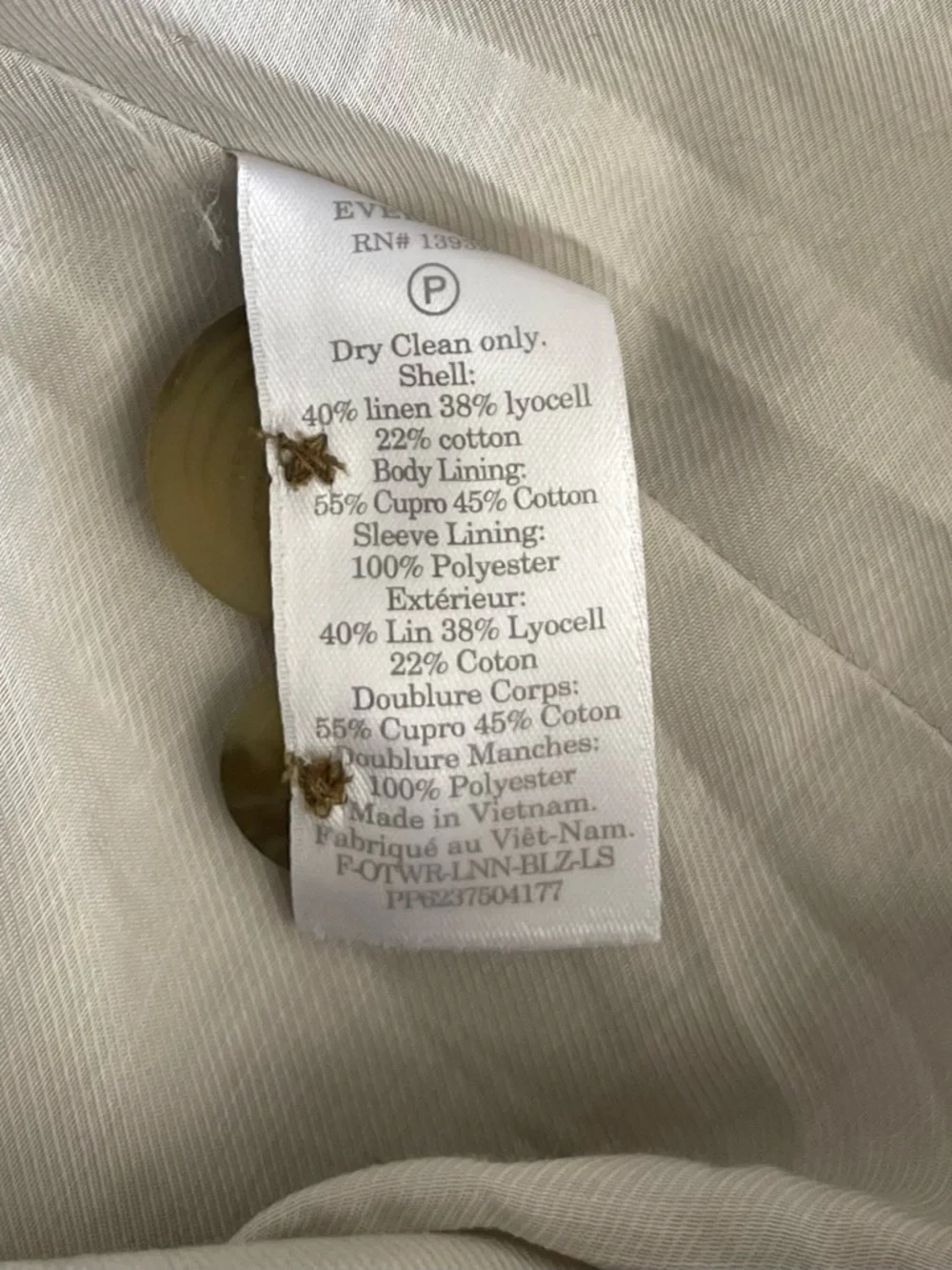 Everlane Linen Blend Blazer